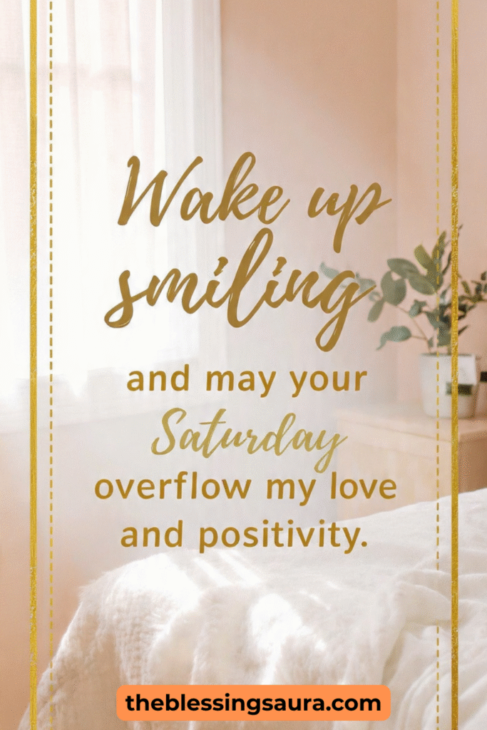 Good morning saturday blessings