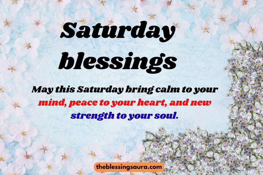 Saturday blessings