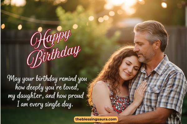 Blessing Birthday Wishes for Daughter from Dad