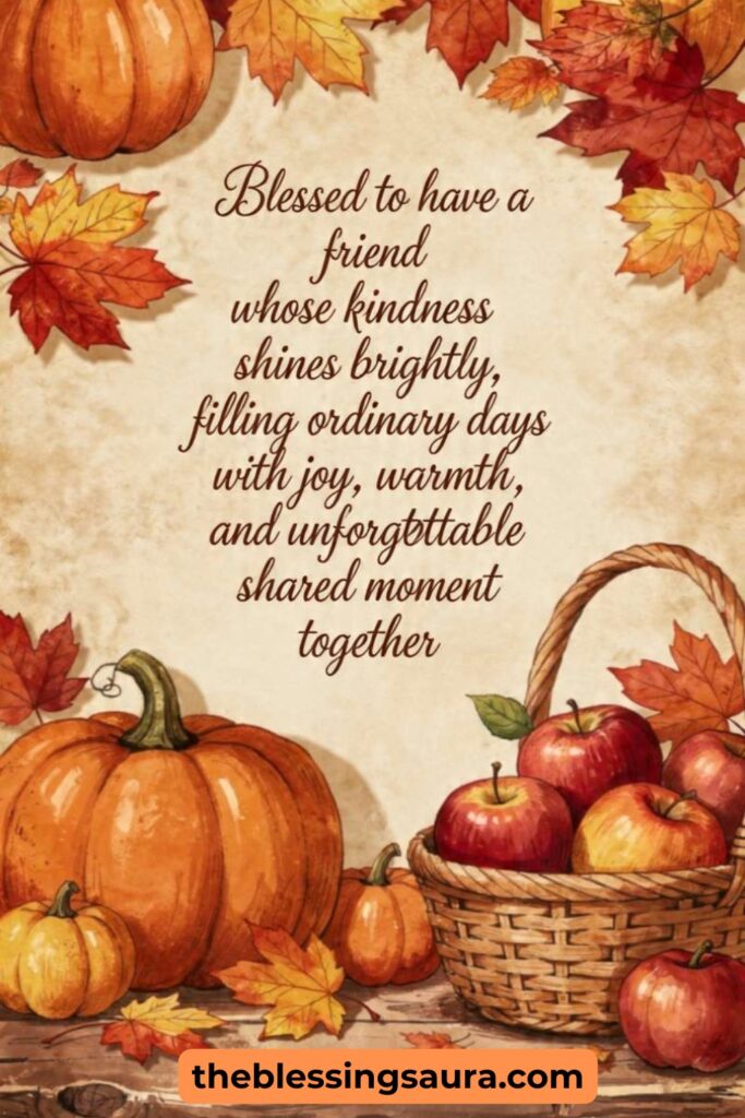 Thanksgiving blessings to friends